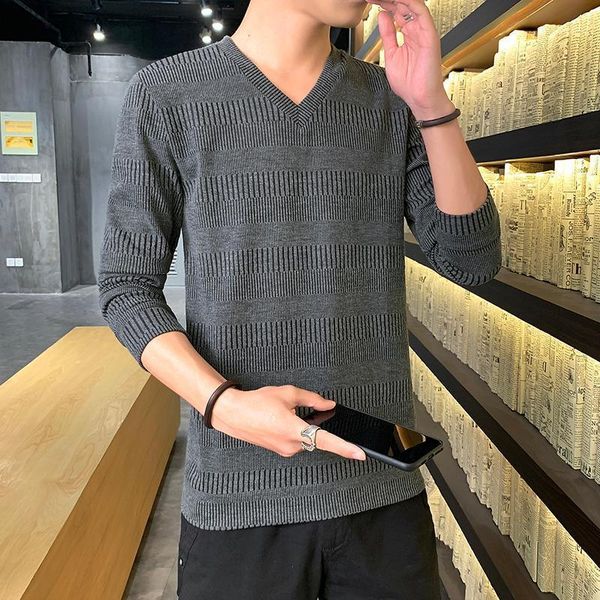men's sweaters sweater korean slim v-neck clothes knitwear casual solid color bottoming shirt winter wear student youth line clothing t, White;black
men's sweaters sweater korean slim v-neck clothes knitwear casual solid color bottoming shirt winter wear student youth line clothing t, White;black