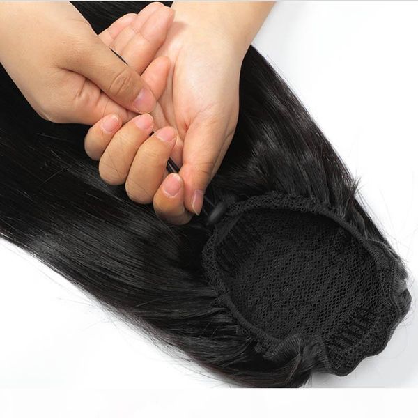 ponytail 100% human remy hair drawstring pony tails with clips in for women peruvian virgin straight ponytail hair extensions, Black
ponytail 100% human remy hair drawstring pony tails with clips in for women peruvian virgin straight ponytail hair extensions, Black