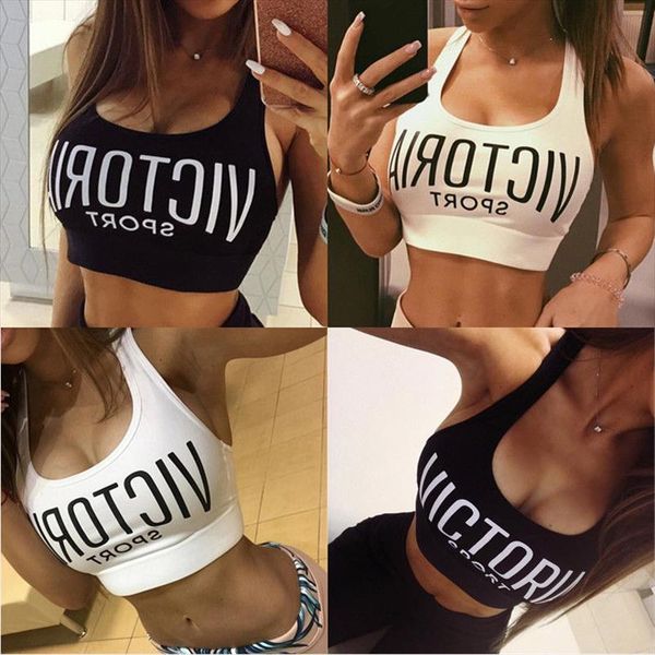 women workout sport letter print crop stretch running gym camisole crop female padded women fitness tank, White
women workout sport letter print crop stretch running gym camisole crop female padded women fitness tank, White