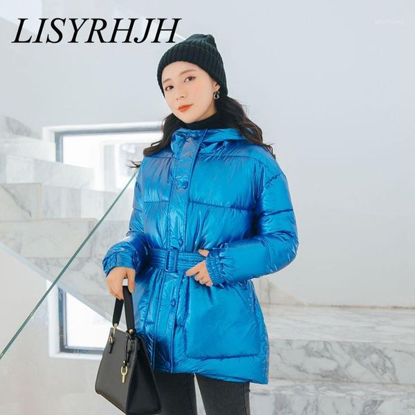 5-color bright bright winter women's jacket fashion trend hooded down cotton coat ladies belt belt slim warm winter parka jacket1, Black
5-color bright bright winter women's jacket fashion trend hooded down cotton coat ladies belt belt slim warm winter parka jacket1, Black