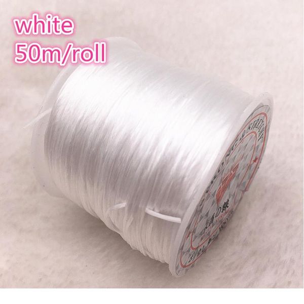 50m/roll white flexible elastic crystal line rope cord for jewelry making beading bracelet wire fishing thread qylomf
50m/roll white flexible elastic crystal line rope cord for jewelry making beading bracelet wire fishing thread qylomf