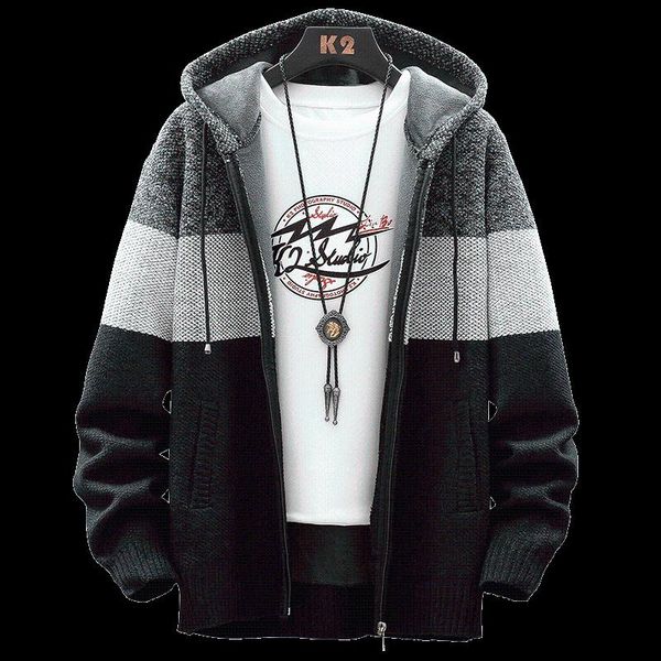 men's sweaters autumn winter jacket men coats solid slim fit thick fleece casual stand collar zip hoodies, White;black
men's sweaters autumn winter jacket men coats solid slim fit thick fleece casual stand collar zip hoodies, White;black