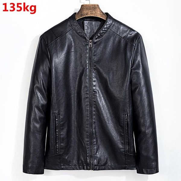 autumn thin plussize 9xl fashion 10xl casual baseball collar men's jacket leather, Black
autumn thin plussize 9xl fashion 10xl casual baseball collar men's jacket leather, Black