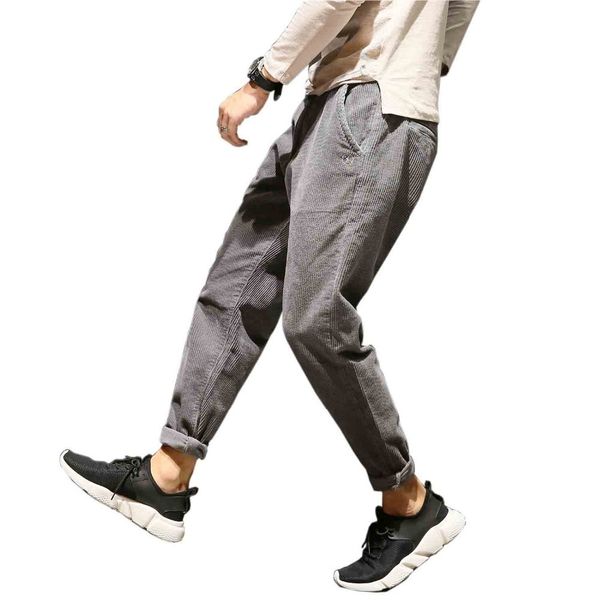 casual plus size black wine gray corduroy pants for men cotton loose baggy harem pants big side pockets hip hop pantalon homme 201114
casual plus size black wine gray corduroy pants for men cotton loose baggy harem pants big side pockets hip hop pantalon homme 201114
