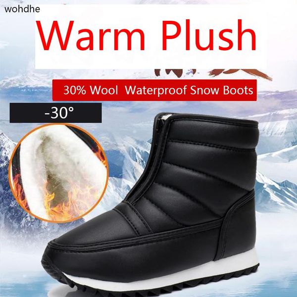 wohdhe women snow boots short boots non-slip platform winter shoes 2020 new wool keep warm size 35-45, Black
wohdhe women snow boots short boots non-slip platform winter shoes 2020 new wool keep warm size 35-45, Black