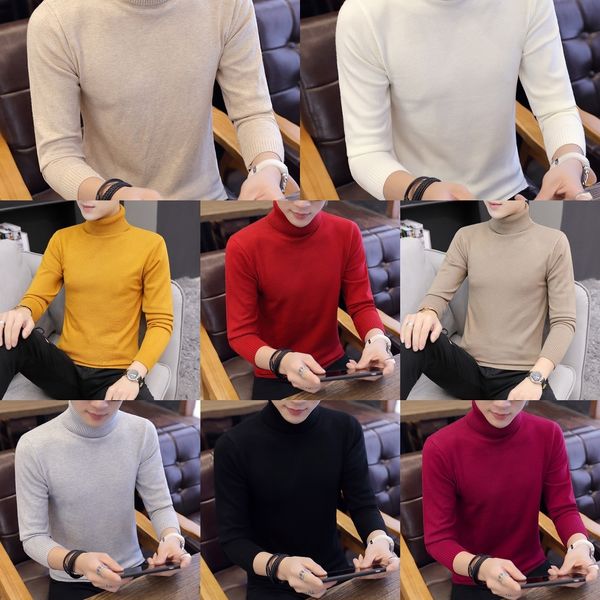 khod2 sweater style solid color men's casual warm sweater autumn warm long sleeve korean slim fit turtleneck trend outdoor base shirt s, Blue
khod2 sweater style solid color men's casual warm sweater autumn warm long sleeve korean slim fit turtleneck trend outdoor base shirt s, Blue