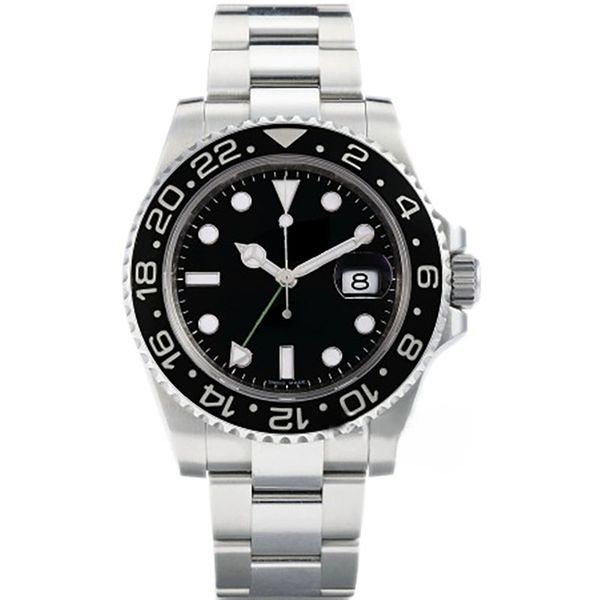 men classic sports watch gmt 116710ln 40mm black dial working gmt watches automatic movement stainless steel sapphire master wristwatch, Slivery;brown
men classic sports watch gmt 116710ln 40mm black dial working gmt watches automatic movement stainless steel sapphire master wristwatch, Slivery;brown