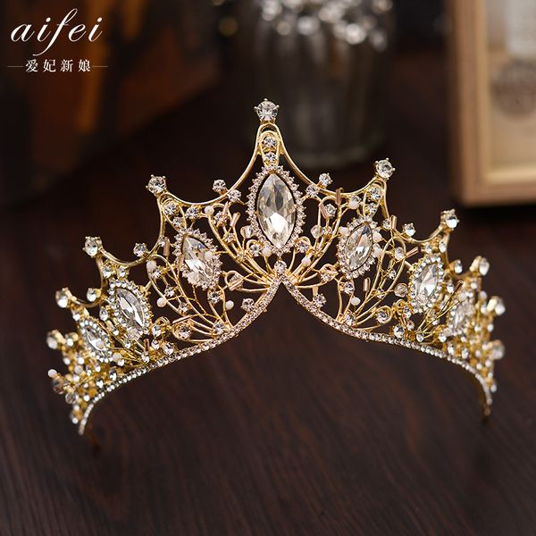 katmosphere headdress baroque princess korean crown bridal three piece wedding dress studio accessories m, Silver
katmosphere headdress baroque princess korean crown bridal three piece wedding dress studio accessories m, Silver