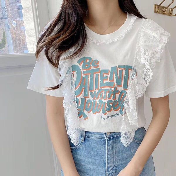 2020 new cotton harajuku aesthetics tshirt lace letter print short sleeve & tees fashion casual white pink t shirt1
2020 new cotton harajuku aesthetics tshirt lace letter print short sleeve & tees fashion casual white pink t shirt1