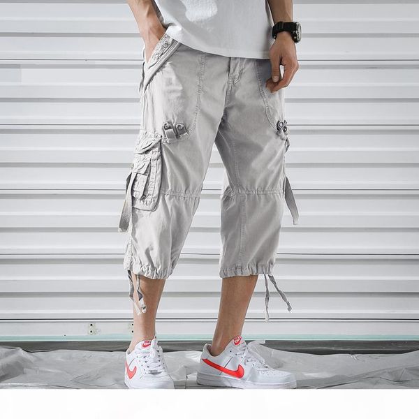 2019 summer new cargo pants men cotton calf-length male trousers tactical casual outdoor mens pants, Black
2019 summer new cargo pants men cotton calf-length male trousers tactical casual outdoor mens pants, Black