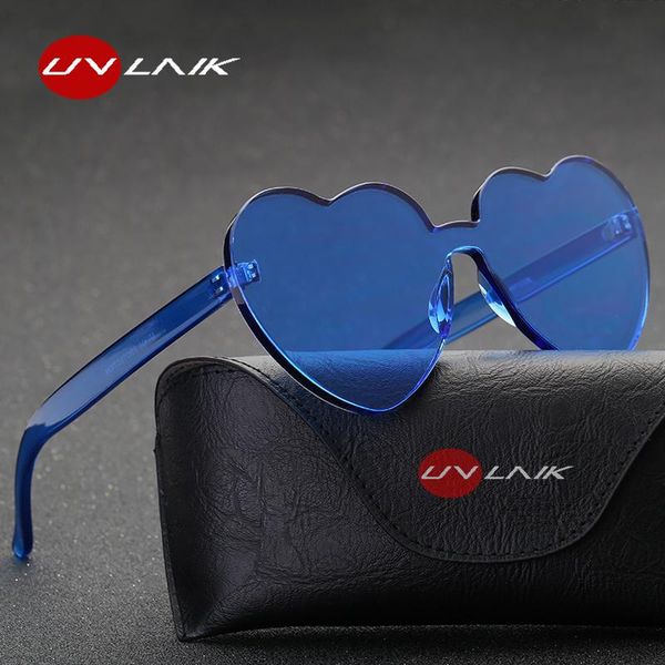 uvlaik heart sunglasses women love frame clear transparent sun glasses tint rimless vintage uv400 glasses, White;black
uvlaik heart sunglasses women love frame clear transparent sun glasses tint rimless vintage uv400 glasses, White;black