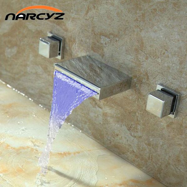 bathroom sink faucets basin led color changing waterfall bathtub faucet split type two-hand concealed wall mounted and cold le-6402
bathroom sink faucets basin led color changing waterfall bathtub faucet split type two-hand concealed wall mounted and cold le-6402