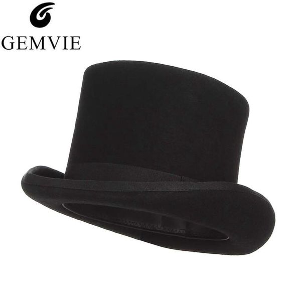 gemvie 13.5cm 100% wool felt hat for men fedoras for women mad hatter costume cylinder hat gentleman magician cap, Blue;gray
gemvie 13.5cm 100% wool felt hat for men fedoras for women mad hatter costume cylinder hat gentleman magician cap, Blue;gray
