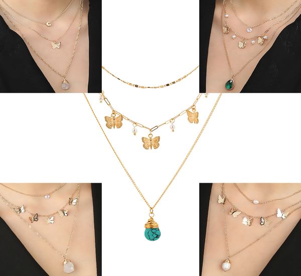 european and american popular fashion jewelry butterfly metal three-dimensional multi-layer necklace creative wild trend choker necklace pop, Black
european and american popular fashion jewelry butterfly metal three-dimensional multi-layer necklace creative wild trend choker necklace pop, Black