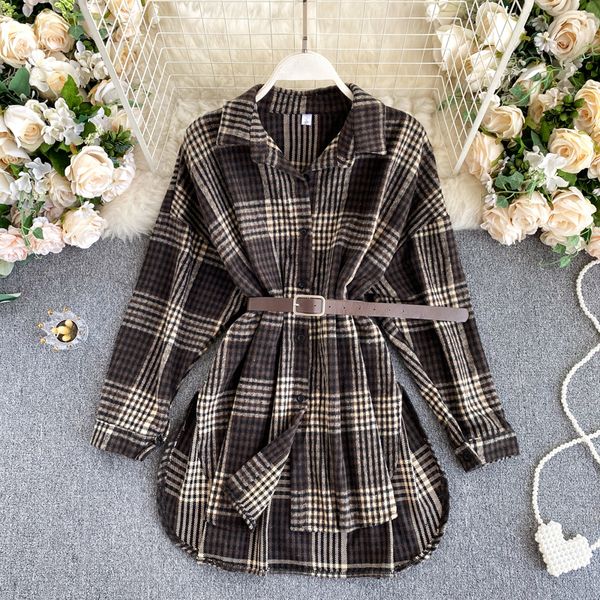 2021 new vintage female chess blouse collar long chic button share blouses autumn fashion streetwear b42k, White
2021 new vintage female chess blouse collar long chic button share blouses autumn fashion streetwear b42k, White