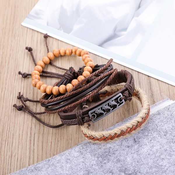 eif dock 4pcs/set shark badge lettter hope charm brown rope leather bracelets for male cuff adjustable women brac jllcfv
eif dock 4pcs/set shark badge lettter hope charm brown rope leather bracelets for male cuff adjustable women brac jllcfv