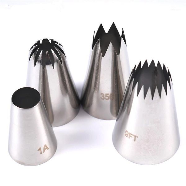 limitools 4pcs #356/#9ft/#1e/#1a stainless steel big cream icing piping nozzles cake baking decorating tips1
limitools 4pcs #356/#9ft/#1e/#1a stainless steel big cream icing piping nozzles cake baking decorating tips1