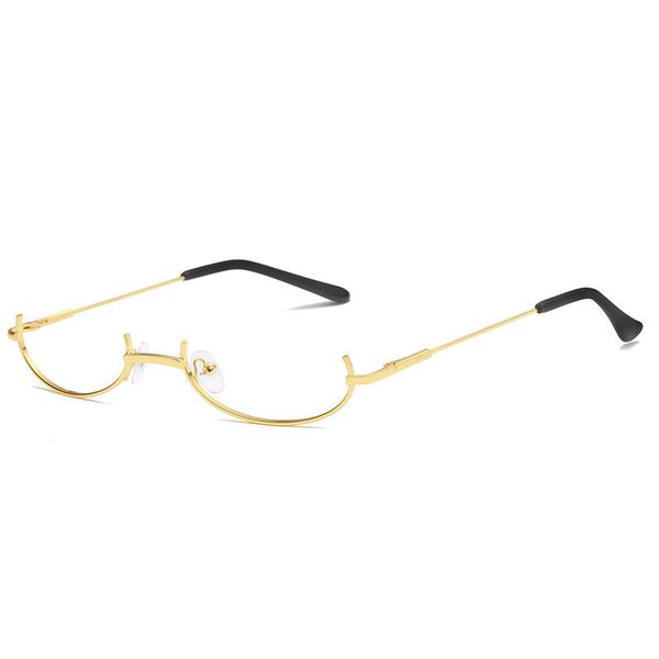 eyeglass half frames creative glasses men women decorative eyewear simple style fashion, Silver
eyeglass half frames creative glasses men women decorative eyewear simple style fashion, Silver