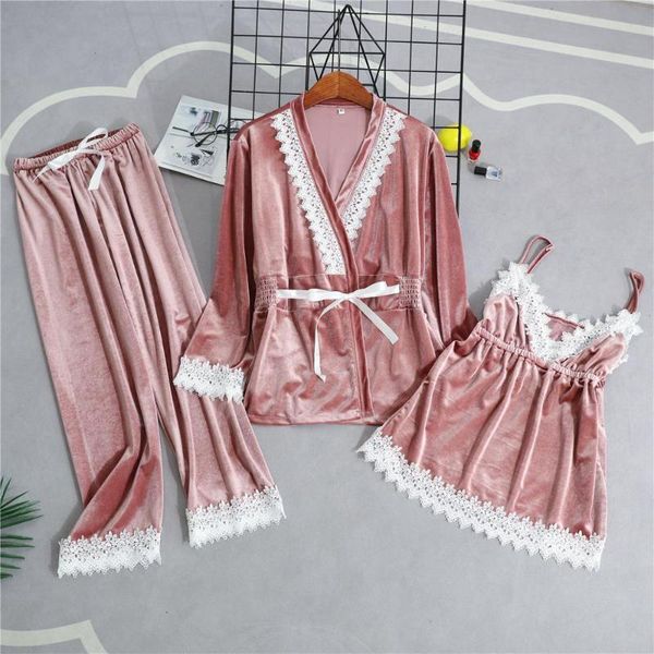 velour home wear 3pc woman pajamas suit soft winter sleepwear sets nightgown fashion kimono sleep robe bath gown nightdress, Black;red
velour home wear 3pc woman pajamas suit soft winter sleepwear sets nightgown fashion kimono sleep robe bath gown nightdress, Black;red