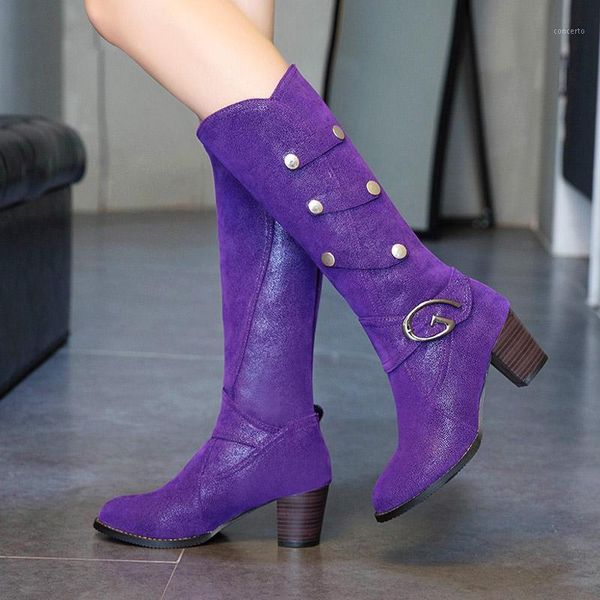 womens pu waterproof knee high boots metal rivet buckle chunky heels purple boots woman 2020 plus size 34-48 ladies shoes1, Black
womens pu waterproof knee high boots metal rivet buckle chunky heels purple boots woman 2020 plus size 34-48 ladies shoes1, Black