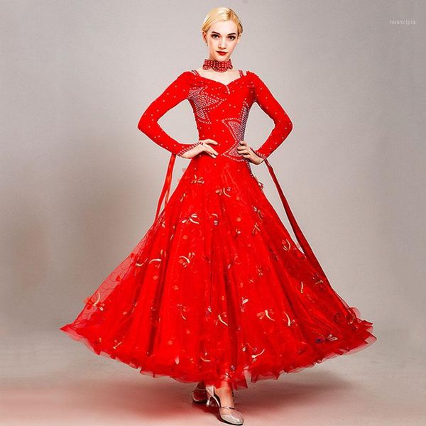 new modern dance dress performance costume women ballroom dance dress big swing waltz dancing competition clothing1, Black;red
new modern dance dress performance costume women ballroom dance dress big swing waltz dancing competition clothing1, Black;red