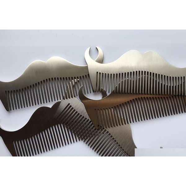 1pc selling stainless steel beard shaping template comb trim tool sh qylzyq sweet07, Silver
1pc selling stainless steel beard shaping template comb trim tool sh qylzyq sweet07, Silver