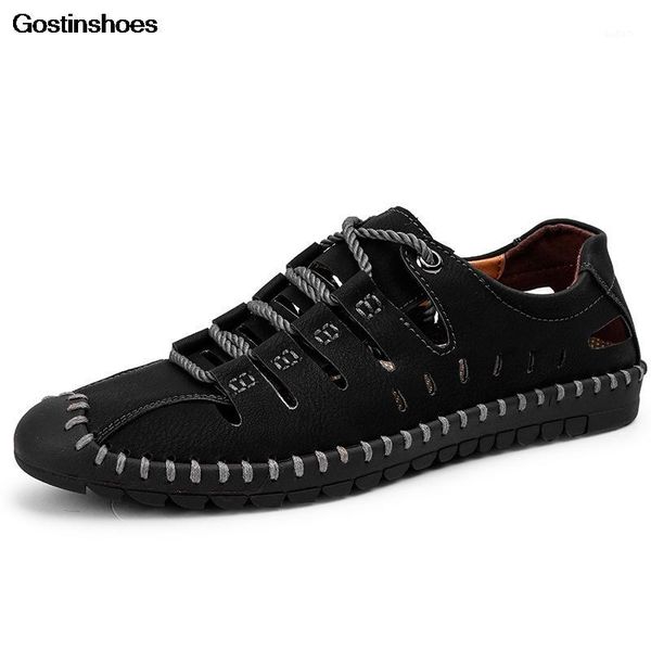 sandals sandalia hombre man shoes large size casual hollow out genuine leather men zapatos hombre1, Black
sandals sandalia hombre man shoes large size casual hollow out genuine leather men zapatos hombre1, Black