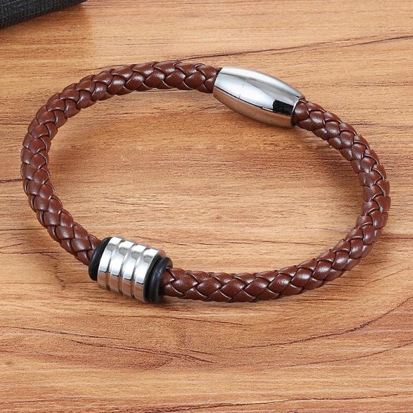 charm bracelets xqni sporty style geometric stainless steel magnetic clasps genuine leather bracelet for men women hand jewelry birthday gif, Golden;silver
charm bracelets xqni sporty style geometric stainless steel magnetic clasps genuine leather bracelet for men women hand jewelry birthday gif, Golden;silver