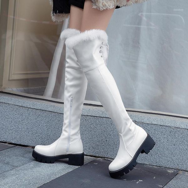 boots winter snow fashion thick mid-heel hair knight slim version of high1, Black
boots winter snow fashion thick mid-heel hair knight slim version of high1, Black