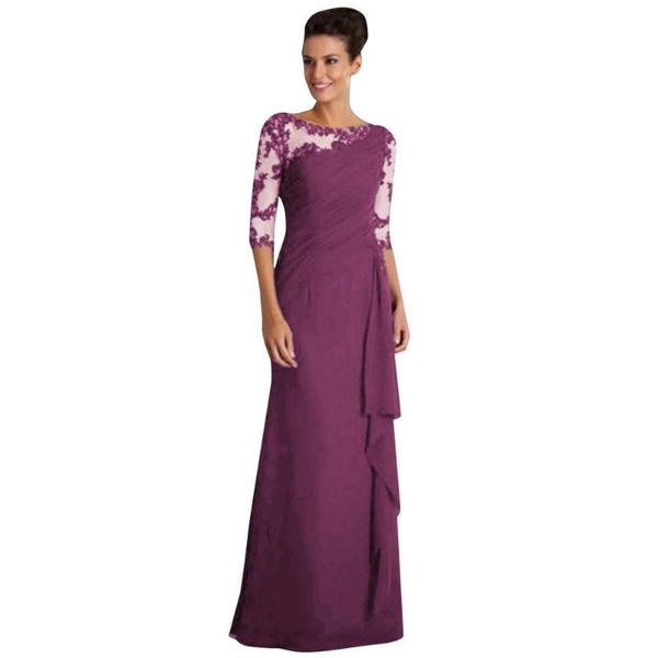 women2020ladies long lace stitching plus size sleeve dress solid o-neck floor-length formal bodycon vintage tunic elegant dress, Black;gray
women2020ladies long lace stitching plus size sleeve dress solid o-neck floor-length formal bodycon vintage tunic elegant dress, Black;gray