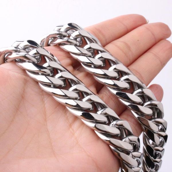16mm wide miami cuban chains for men hip hop jewelry wholesale silver color thick stainless steel long big chunky necklace gift
16mm wide miami cuban chains for men hip hop jewelry wholesale silver color thick stainless steel long big chunky necklace gift