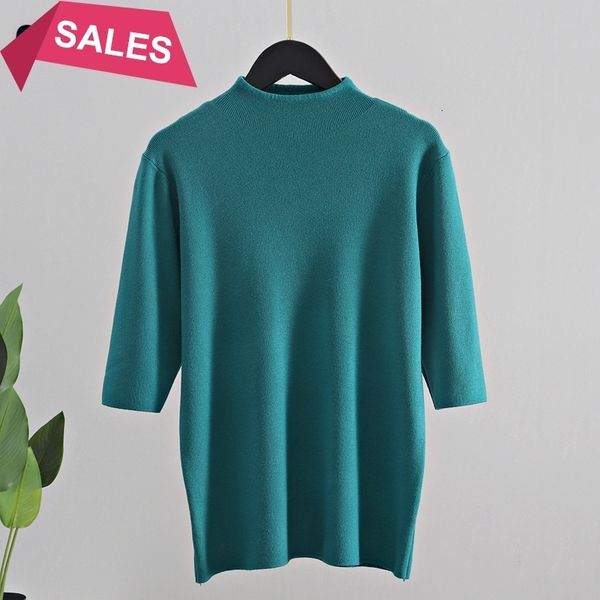 2021 new women sweater solid half sleeve knitted pullovers fall spring chic female jumper gray green jersey shirt pull femme j3a9, White;black
2021 new women sweater solid half sleeve knitted pullovers fall spring chic female jumper gray green jersey shirt pull femme j3a9, White;black