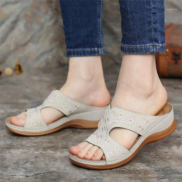 platform wedges shoes women slippers summer ladies fashion wedge heel embroidery beach shoes women's sandals1, Black
platform wedges shoes women slippers summer ladies fashion wedge heel embroidery beach shoes women's sandals1, Black