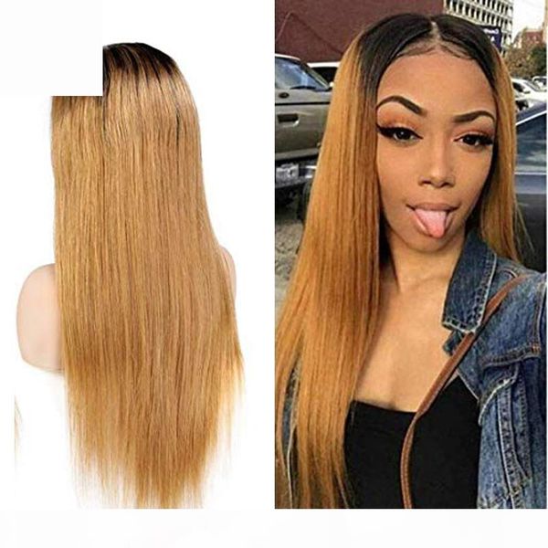 ombre 1b 27 lace front human hair wigs brazilian virgin hair silky straight 150 density full lace wigs with baby hair for bwomen, Black;brown
ombre 1b 27 lace front human hair wigs brazilian virgin hair silky straight 150 density full lace wigs with baby hair for bwomen, Black;brown