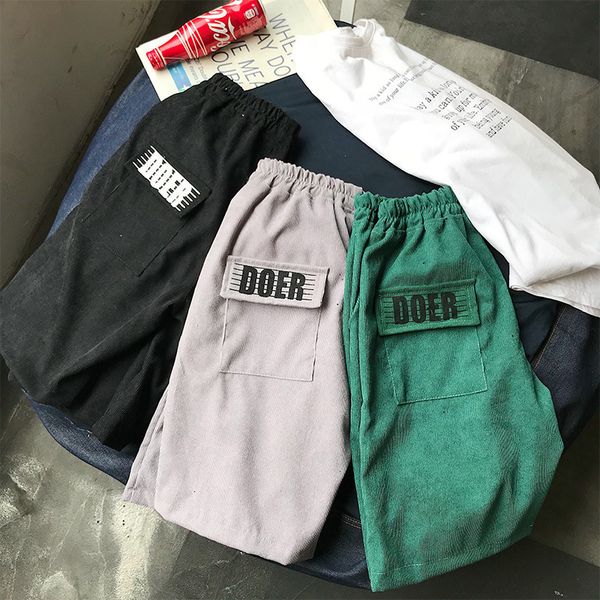 19 summer beach pants korean trend hip hop men's capris loose sports casual shorts big underpants, White;black
19 summer beach pants korean trend hip hop men's capris loose sports casual shorts big underpants, White;black