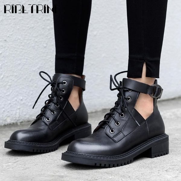 boots ribetrini female solid fashion brand shoes brogue round toe lace up square heel ankle women casual daily, Black
boots ribetrini female solid fashion brand shoes brogue round toe lace up square heel ankle women casual daily, Black