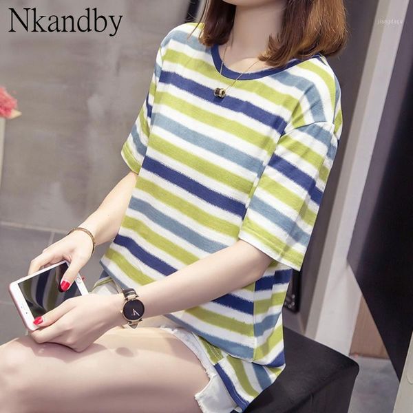 nkandby plus size colorful striped women t-shirts summer clothing lady oversized basic tshirt short sleeve tee shirt femme1, White
nkandby plus size colorful striped women t-shirts summer clothing lady oversized basic tshirt short sleeve tee shirt femme1, White