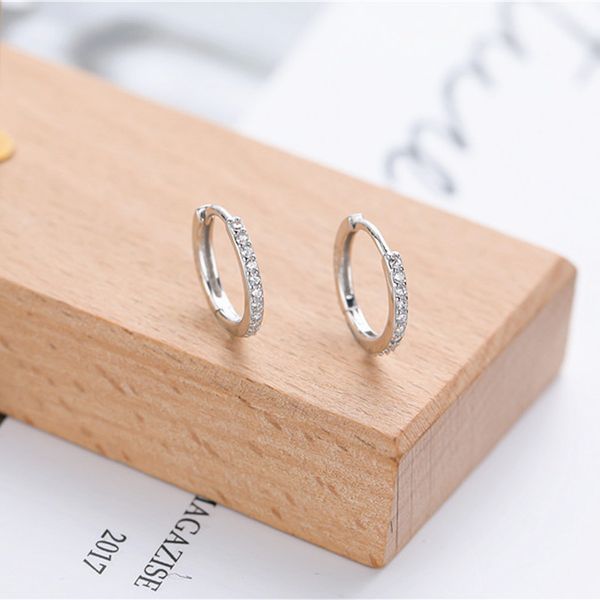 s925 sterling silver earrings white gold round zircon men and women simple personality fashion jewelry couple holiday gifts, Golden;silver
s925 sterling silver earrings white gold round zircon men and women simple personality fashion jewelry couple holiday gifts, Golden;silver