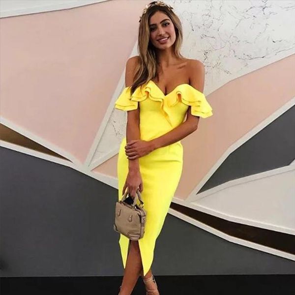 new women bandage dress summer ruffles club dress runway bodycon off the shoulder celebrity party dresses vestidos, Black;gray
new women bandage dress summer ruffles club dress runway bodycon off the shoulder celebrity party dresses vestidos, Black;gray