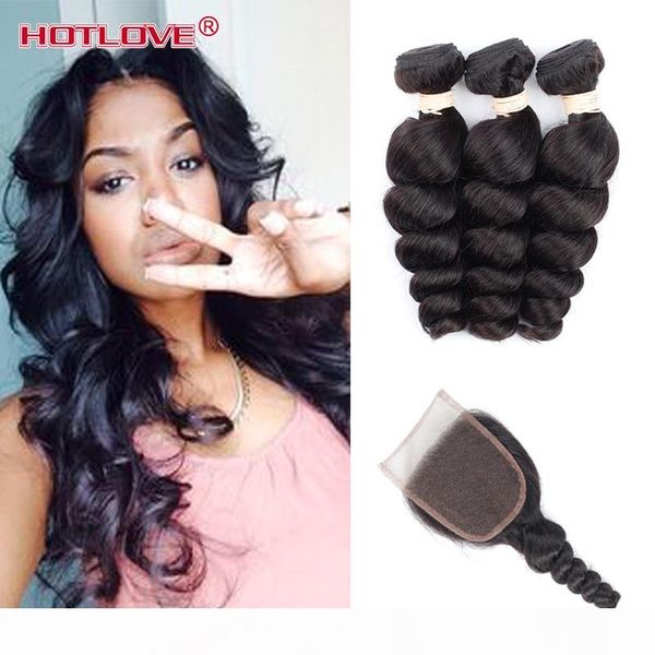 8a peruvian loose wave 3 bundles with closure hair bundles with lace closure peruvian virgin hair with closure human hair, Black;brown
8a peruvian loose wave 3 bundles with closure hair bundles with lace closure peruvian virgin hair with closure human hair, Black;brown
