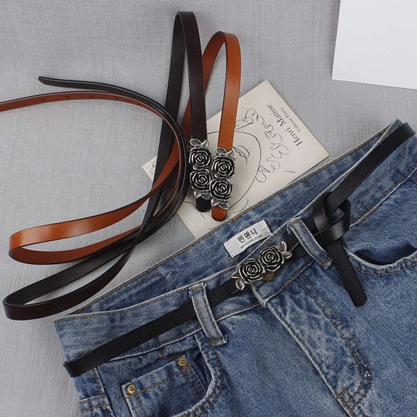small hong kong style new women's clothing in early spring of 2019 korean fine jeans with fashionable black belt, Black;brown
small hong kong style new women's clothing in early spring of 2019 korean fine jeans with fashionable black belt, Black;brown