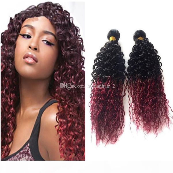 brazilian 100% unprocessed virgin hair deep wave curly human hair two tone ombre hair extension weaves 1b 99j burgundy deep curly bundles, Black;brown
brazilian 100% unprocessed virgin hair deep wave curly human hair two tone ombre hair extension weaves 1b 99j burgundy deep curly bundles, Black;brown