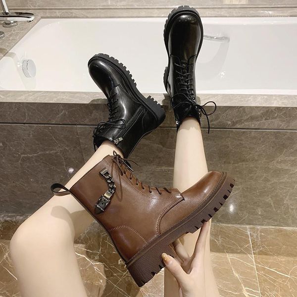 flat heel boots women new 2020 shoes round toe lace up luxury designer winter footwear ankle ladies med rock fashion solid pu1, Black
flat heel boots women new 2020 shoes round toe lace up luxury designer winter footwear ankle ladies med rock fashion solid pu1, Black