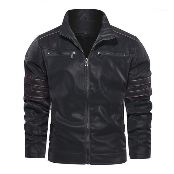 men's fur & faux men's jackets autumn winter motorcycle pu jacket male biker leather coats mens brand clothing eu size j6t8701, Black
men's fur & faux men's jackets autumn winter motorcycle pu jacket male biker leather coats mens brand clothing eu size j6t8701, Black