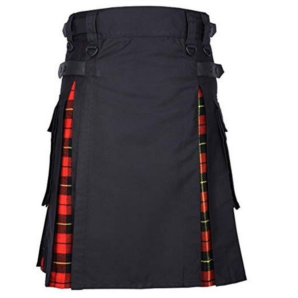 heflashor mens kilt traditional plaid belt pleated bilateral chain brown gothic punk scottish tartan trousers skirt new q1107, White;black
heflashor mens kilt traditional plaid belt pleated bilateral chain brown gothic punk scottish tartan trousers skirt new q1107, White;black