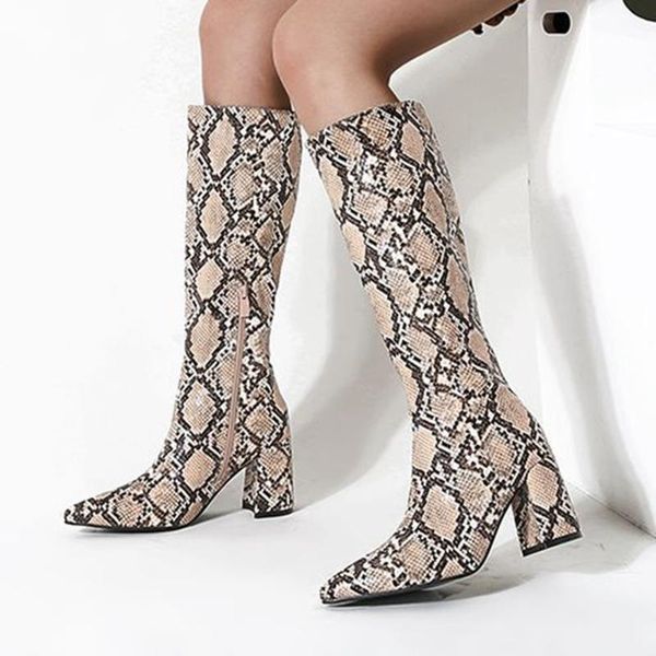 high-quality brand new snake veins square heels elegant office lady winter shoes women trendy career boots, Black
high-quality brand new snake veins square heels elegant office lady winter shoes women trendy career boots, Black