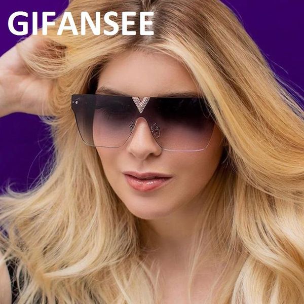 gifansee oversized rimless luxury sunglasses men women fashion uv400 glasses clear one lens eyewear shades vintage, White;black
gifansee oversized rimless luxury sunglasses men women fashion uv400 glasses clear one lens eyewear shades vintage, White;black
