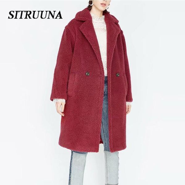 sitruuna women winter faux fur warm long coat vintage long sleeve female thick teddy bear coat casual loose pocket lady outwears1, Black
sitruuna women winter faux fur warm long coat vintage long sleeve female thick teddy bear coat casual loose pocket lady outwears1, Black
