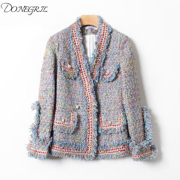 2020 autumn tweed jacket women v-neck tweed coat pearl buttons slim elegant women jackets casaco feminine top, Black;brown
2020 autumn tweed jacket women v-neck tweed coat pearl buttons slim elegant women jackets casaco feminine top, Black;brown
