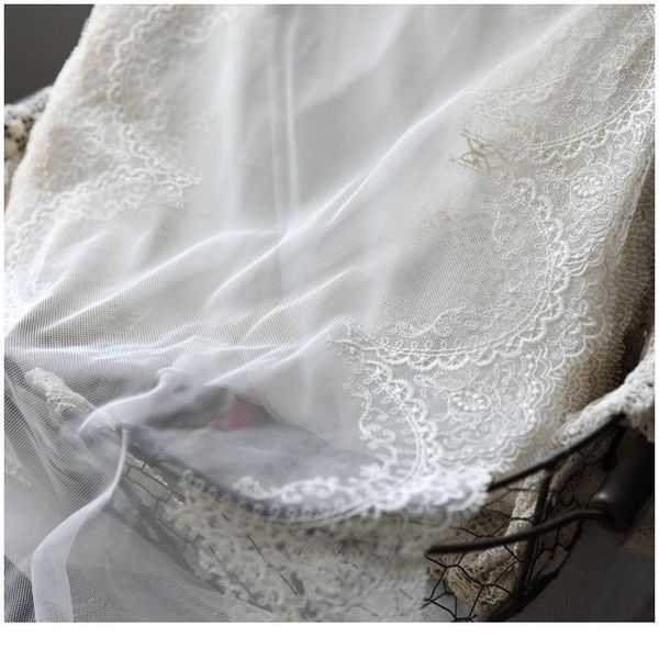 2meter/pack 31cm good quality beige cotton bilateral embroider lace fabric sewing trim eyelash mesh dress accessor sqcwby
2meter/pack 31cm good quality beige cotton bilateral embroider lace fabric sewing trim eyelash mesh dress accessor sqcwby